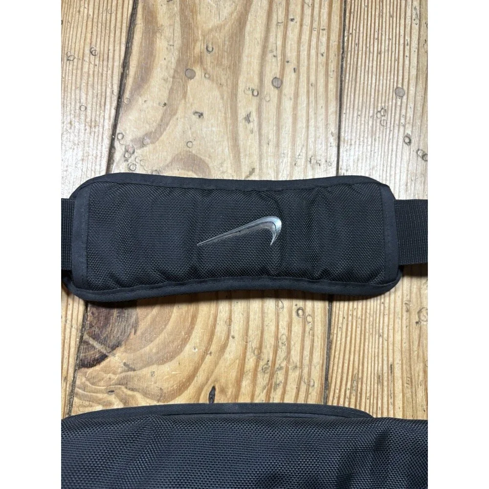 Nike Messenger Bag Black Vintage Crossbody Flap Travel Carry On Satchel Laptop